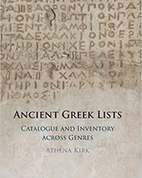 		Book cover: Ancient Greek Lists
	