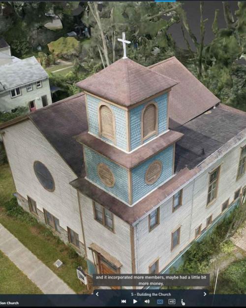 		3d model of a church
	