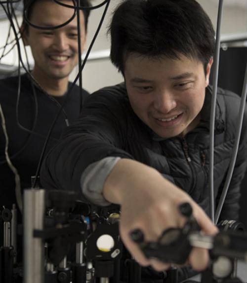  Married physics researchers 