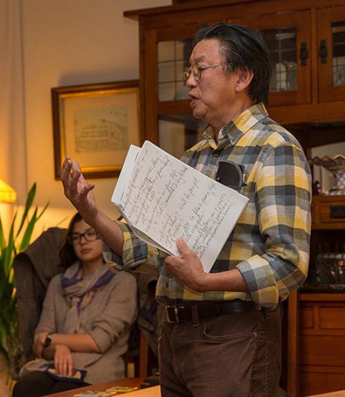  Professor talking about music