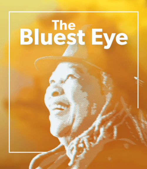 		 Illustration featuring Toni Morrison and the text &amp;quot;The Bluest Eye&amp;quot;
	