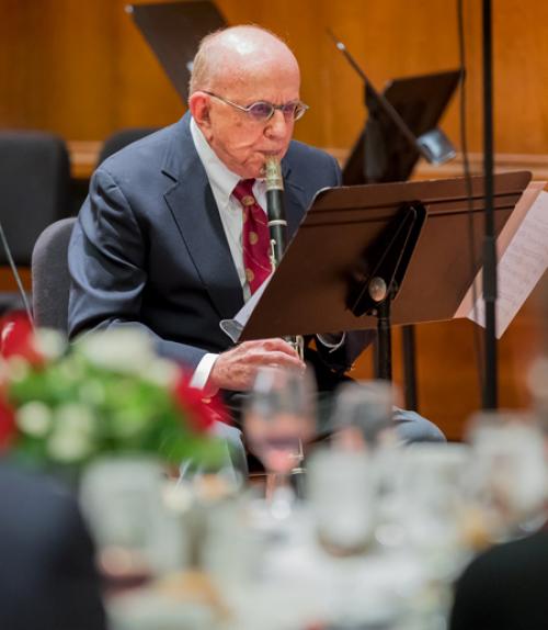  Dick Silver playing his clarinet