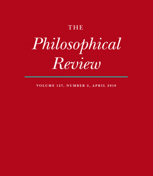 		 Front cover of the Philosophical Review
	