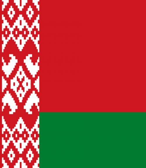  Red and green color blocks in a flag