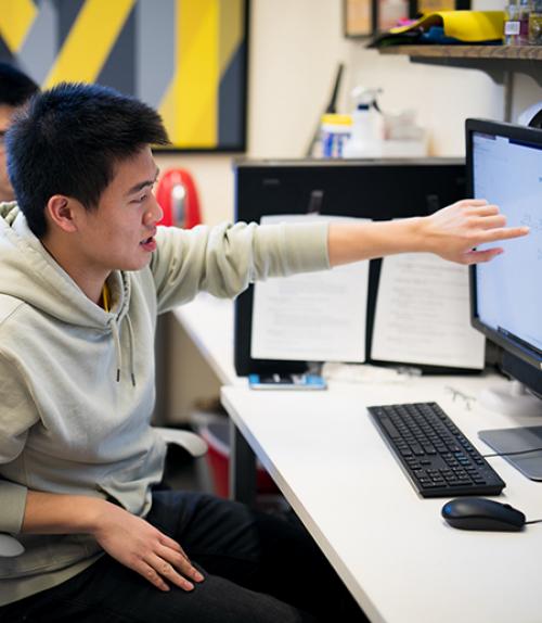  Milstein students at work on summer projects