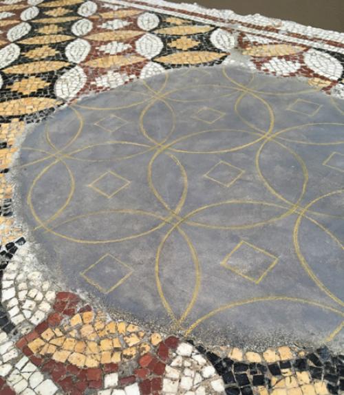 		 Close up of tile mosaic
	