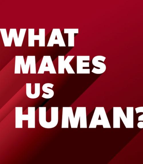 		What Makes Us Human? logo
	