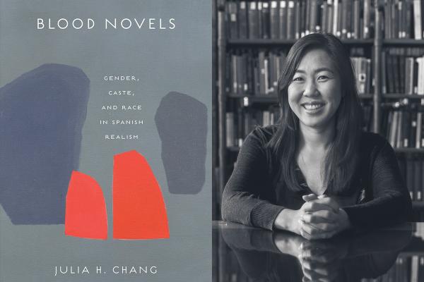 Blood Novels book cover and headshot of Julia Chang