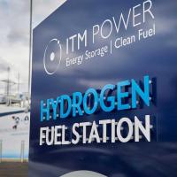 		Blue sign: "Hydrogen Fuel Station"
	