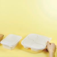 		Three takeout food packages against a yellow background
	