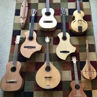 		lots of guitar looking instruments
	