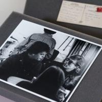 Photo of Lou Reed and Andy Warhol