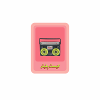 Graphic of cassette tape 
