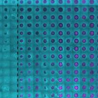 purple dots in a grid against a turquoise background