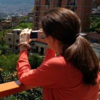  Andrea Restrepo-Mieth, a 2017-18 travel grant recipient, in Medellin, Colombia.