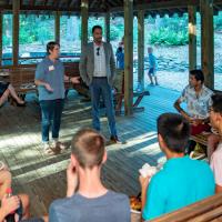 Milstein students welcomed to campus with BBQ, adventures