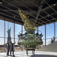 Statue of LIberty torch in new museum