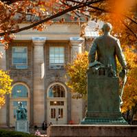 Goldwin Smith Hall in the fall