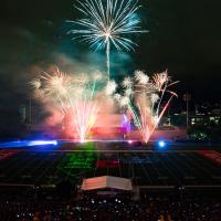 Fireworks over the Crescent