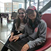 Students in computer science club