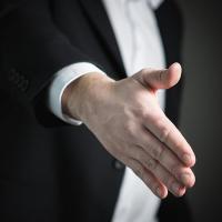Stock image of hand