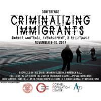  Poster for &quot;Criminalizing Immigrants&quot; conference