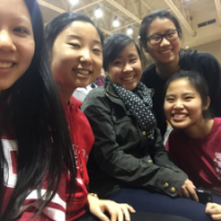 Me and my friends at our very first Cornell basketball game, celebrating the start of second semester freshman year.