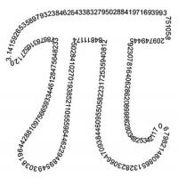  The numeral Pi made up of the numbers of Pi