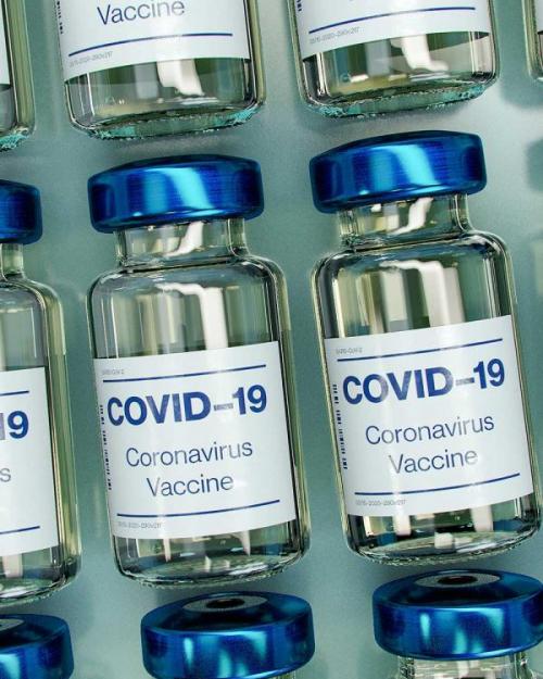 bottles labeled 'coronavirus vaccine'