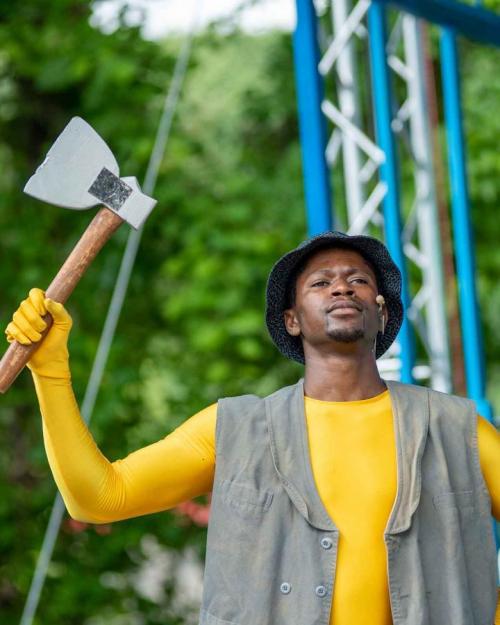 man with ax