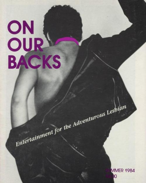Magazine cover featuring a person with back turned