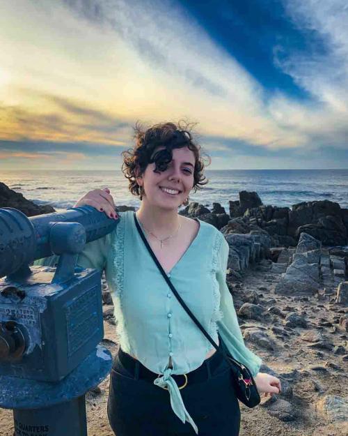 person by the seashore