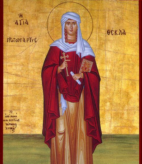  Medieval image of Saint Thecla