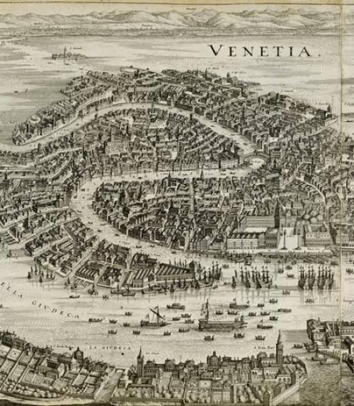  A map of Venice created about 1650