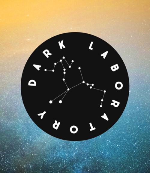 Dark Laboratory Logo with a starry sky in the background