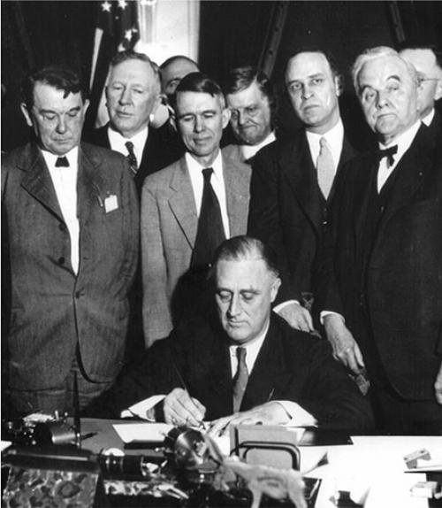 FDR signs Tennesee Valley Authority Act
