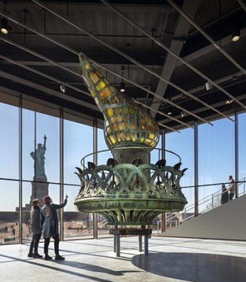  Statue of LIberty torch in new museum