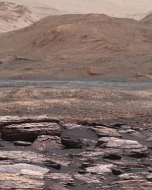  Rocky landscape of Mars