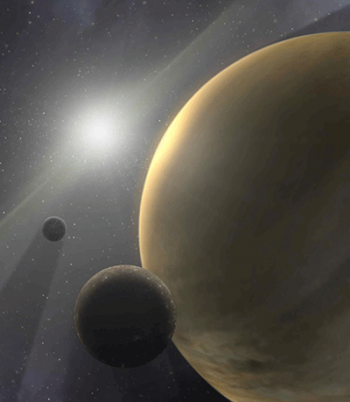  Gas giant planet: artist&#039;s rendition