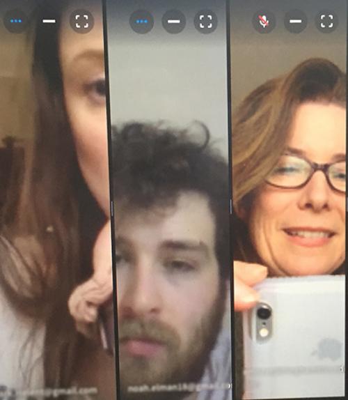 people on a zoom call