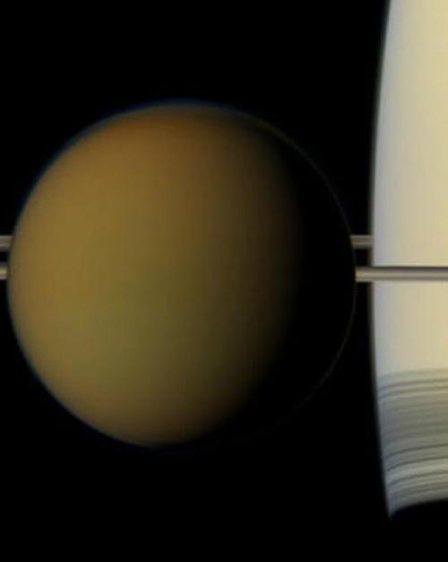Titan near Jupiter