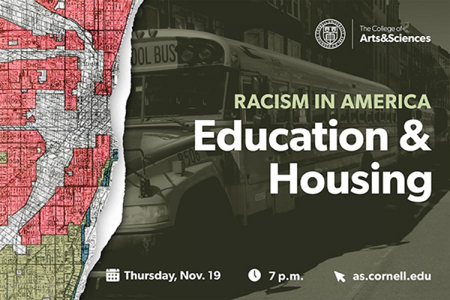 Event poster showing a map and a school bus