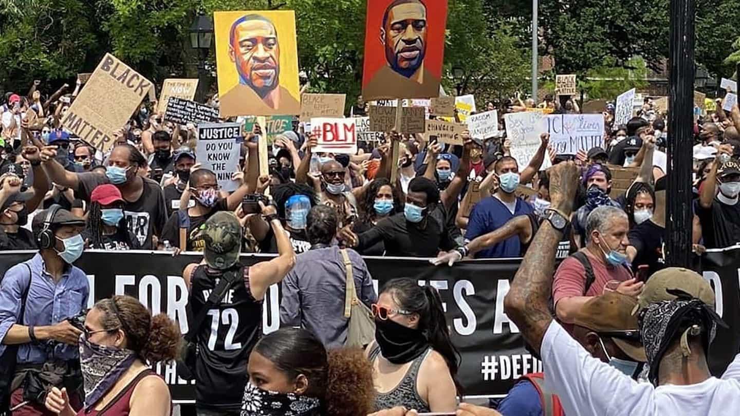 Racism In America   Blm Protestors Pano 