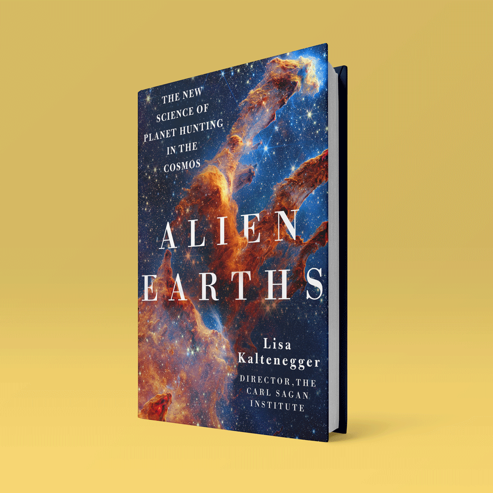		Cover showing Alien Earths title and cosmic dust fingers against a background of stars
	