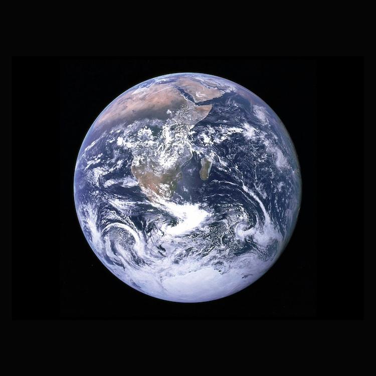 Earth seen against a black background