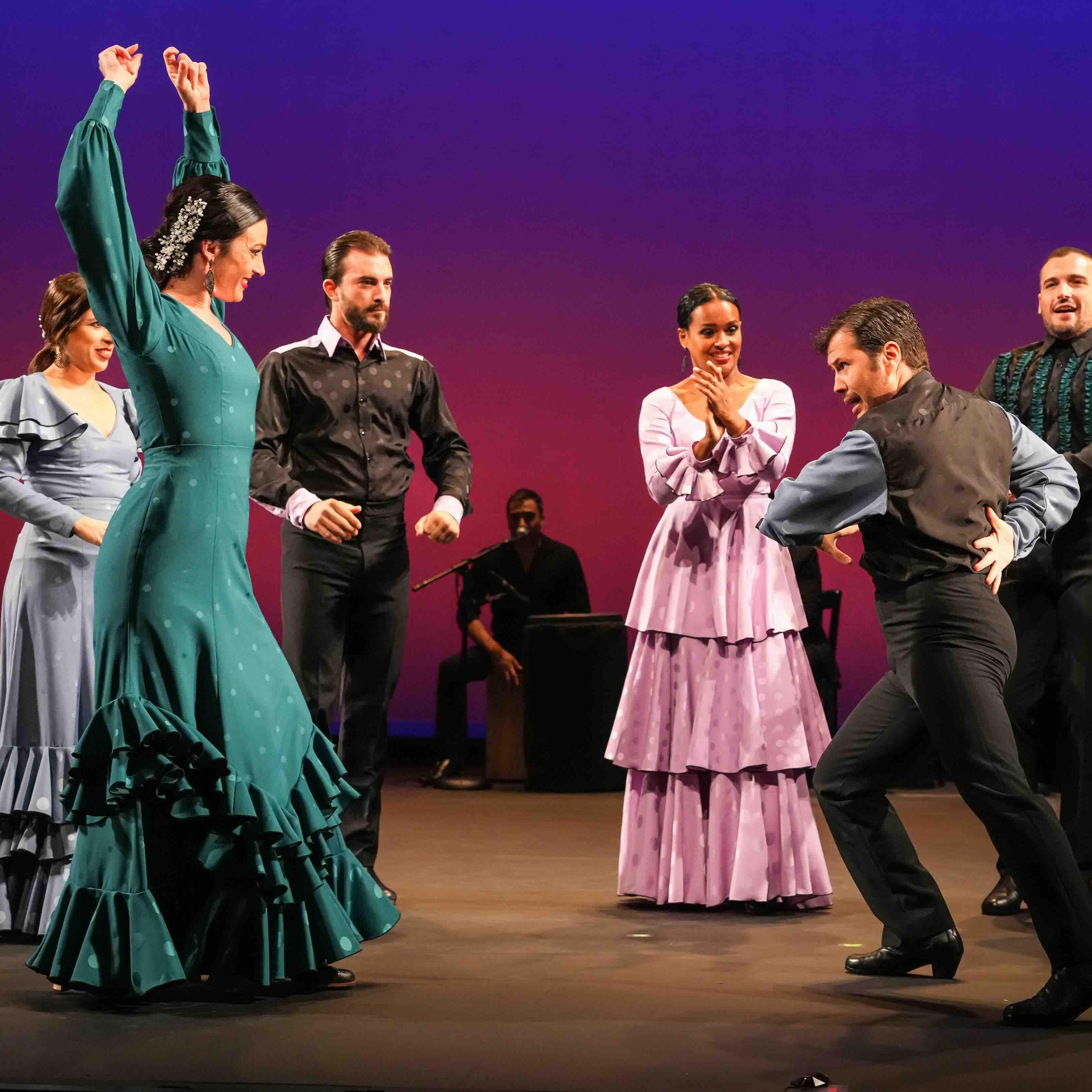 people flamenco dancing