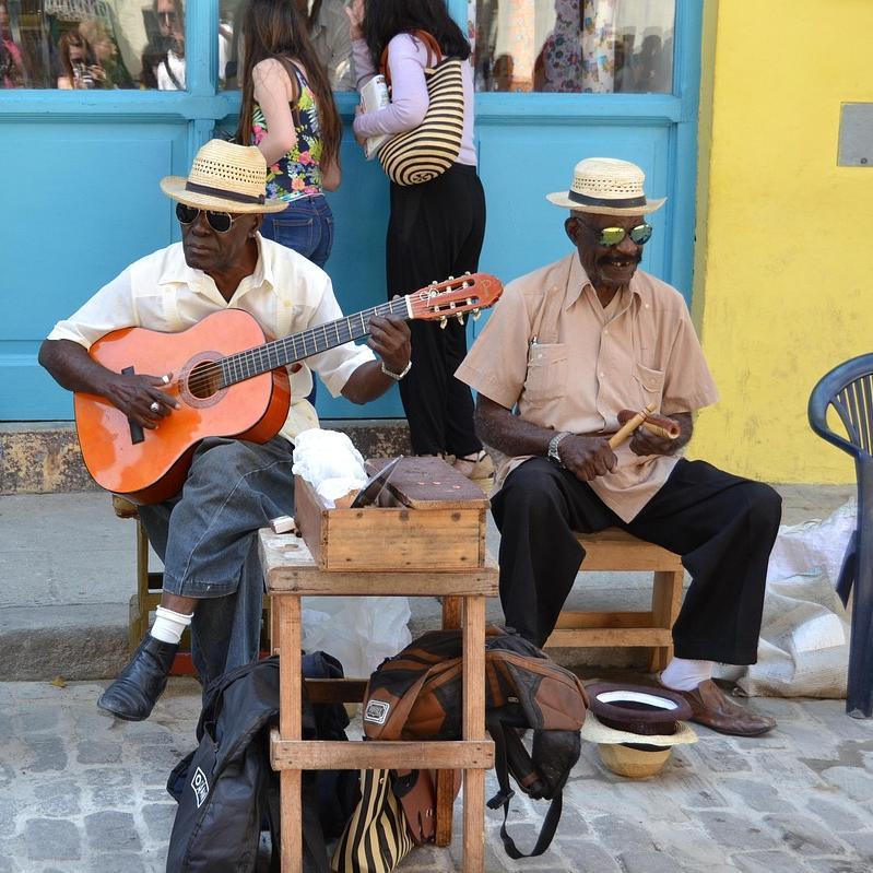 Street musicians in Cuba