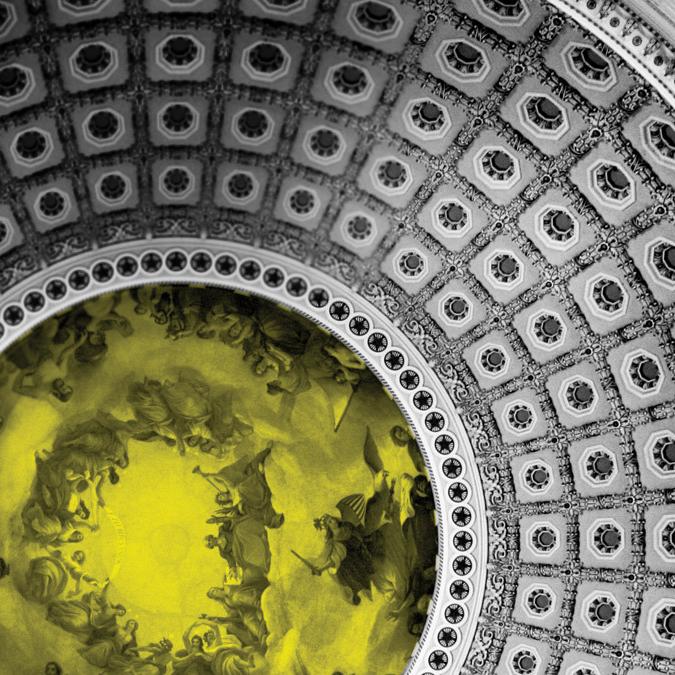 capitol dome with virusy colors