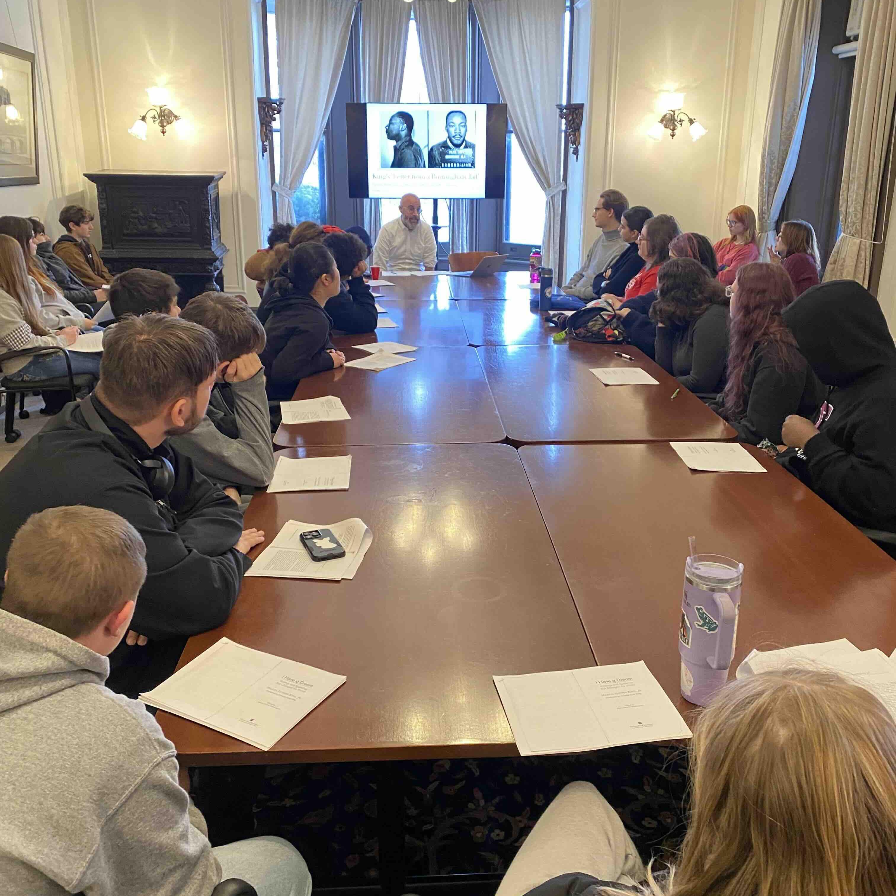 people sitting around a table