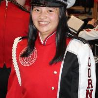 girl in band uniform